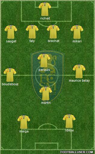 FC Sochaux Montbéliard France Football Formation