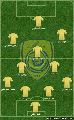 Al-Nassr (KSA) 4-2-3-1 football formation