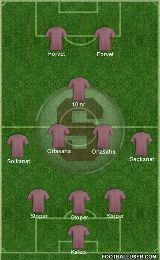 CD Saprissa 3-4-1-2 football formation