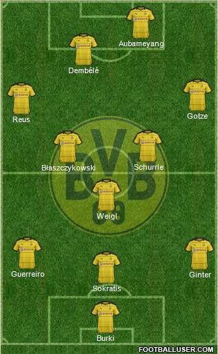 Borussia Dortmund (Germany) Football Formation