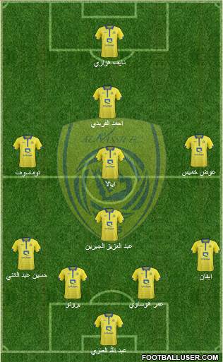 AlNassr (KSA) (Saudi Arabia) Football Formation