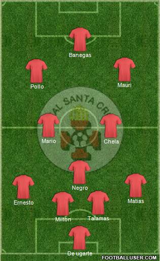 C Real Santa Cruz football formation