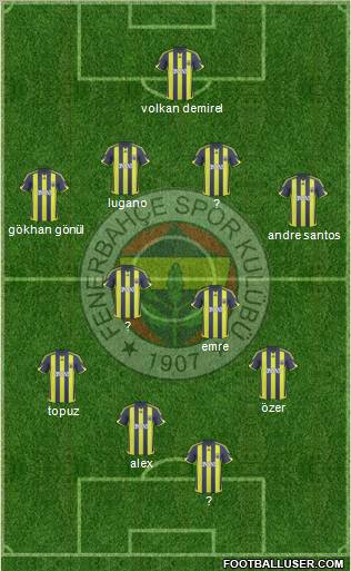 Fenerbahçe SK Formation 2010