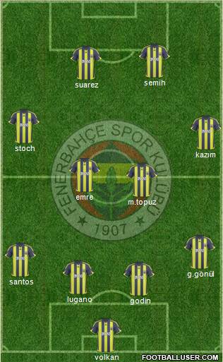 Fenerbahçe SK Formation 2010