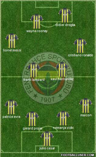 Fenerbahçe SK Formation 2010