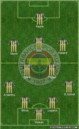 Fenerbahçe SK Formation 2010