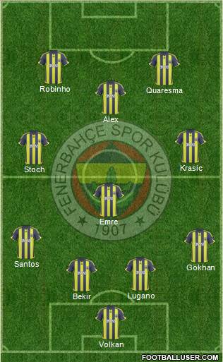 Fenerbahçe SK Formation 2010