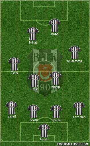 Besiktas JK Formation 2010