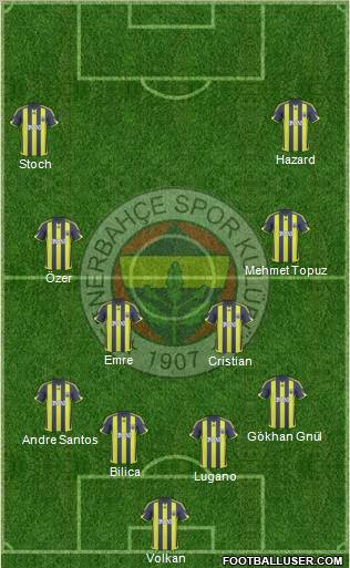 Fenerbahçe SK Formation 2010