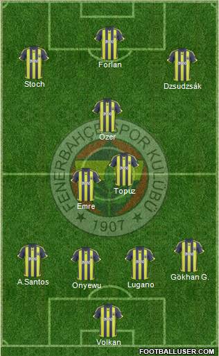 Fenerbahçe SK Formation 2010