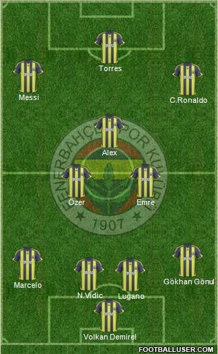 Fenerbahçe SK Formation 2010