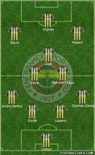 Fenerbahçe SK Formation 2010