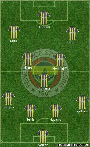 Fenerbahçe SK Formation 2010