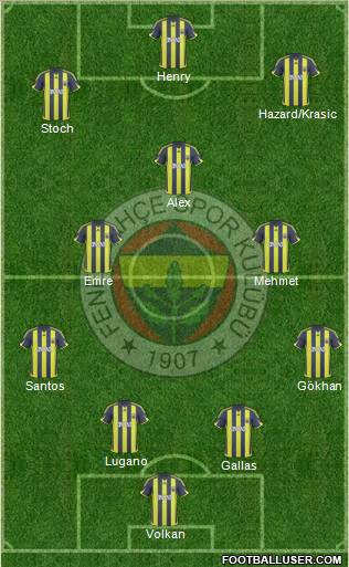 Fenerbahçe SK Formation 2010