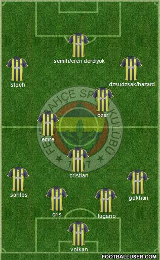 Fenerbahçe SK Formation 2010
