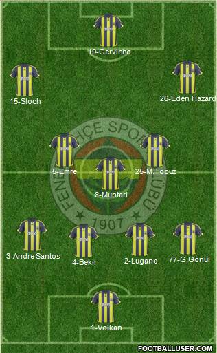 Fenerbahçe SK Formation 2010
