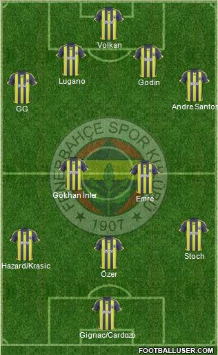 Fenerbahçe SK Formation 2010