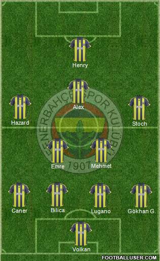 Fenerbahçe SK Formation 2010