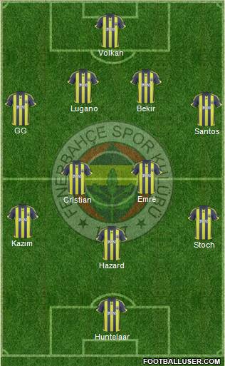 Fenerbahçe SK Formation 2010