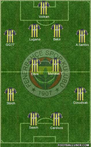 Fenerbahçe SK Formation 2010