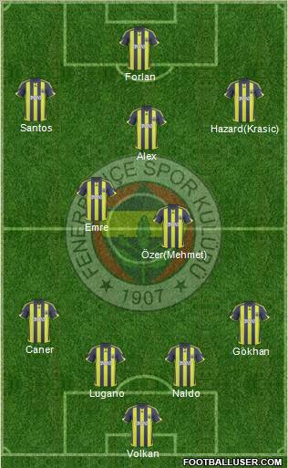 Fenerbahçe SK Formation 2010