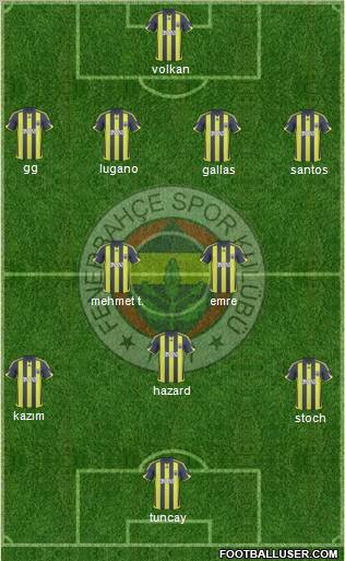 Fenerbahçe SK Formation 2010