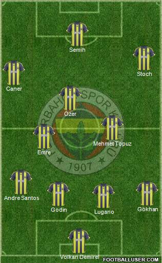 Fenerbahçe SK Formation 2010