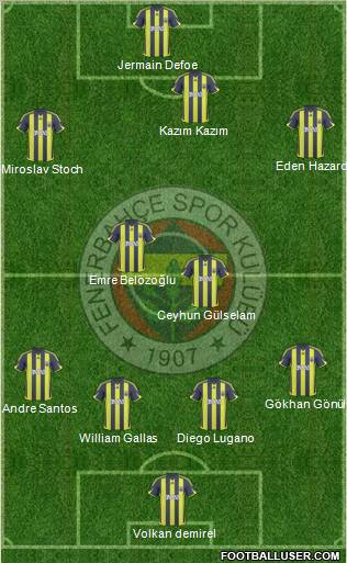 Fenerbahçe SK Formation 2010