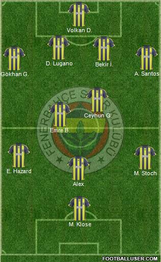 Fenerbahçe SK Formation 2010