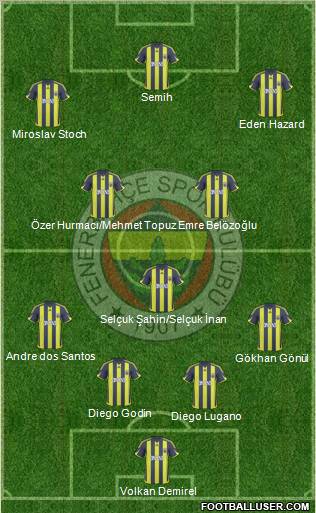 Fenerbahçe SK Formation 2010