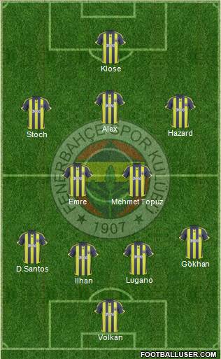 Fenerbahçe SK Formation 2010