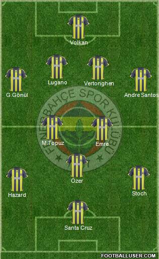 Fenerbahçe SK Formation 2010