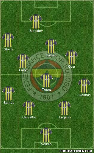 Fenerbahçe SK Formation 2010