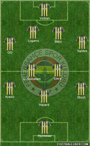 Fenerbahçe SK Formation 2010