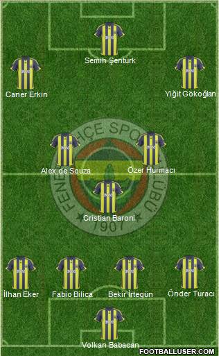 Fenerbahçe SK Formation 2010