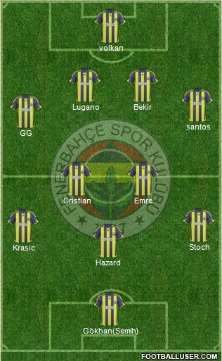 Fenerbahçe SK Formation 2010