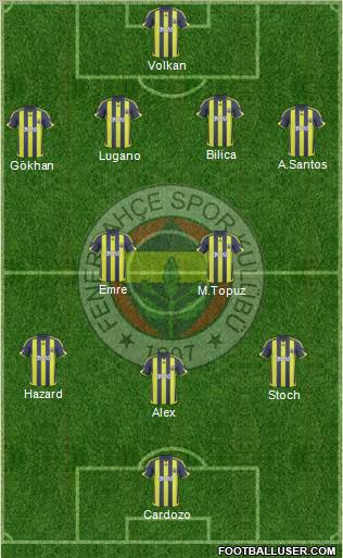 Fenerbahçe SK Formation 2010