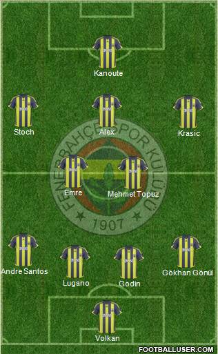 Fenerbahçe SK Formation 2010