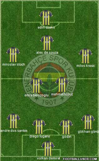 Fenerbahçe SK Formation 2010