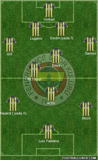 Fenerbahçe SK Formation 2010