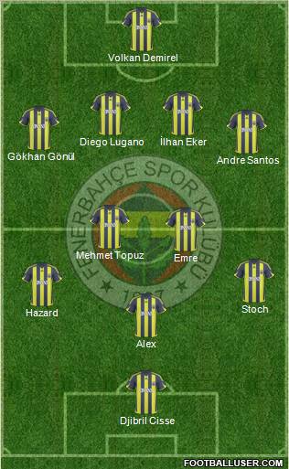 Fenerbahçe SK Formation 2010