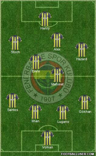 Fenerbahçe SK Formation 2010