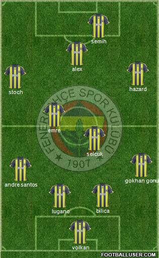 Fenerbahçe SK Formation 2010