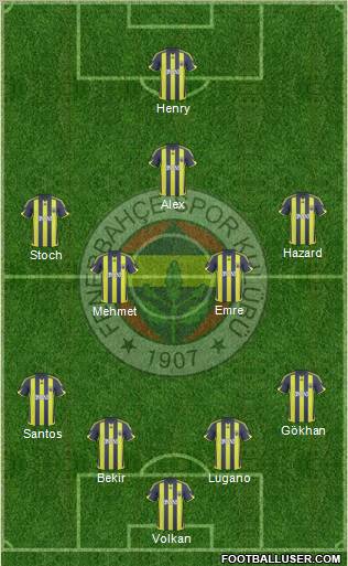 Fenerbahçe SK Formation 2010