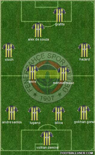 Fenerbahçe SK Formation 2010