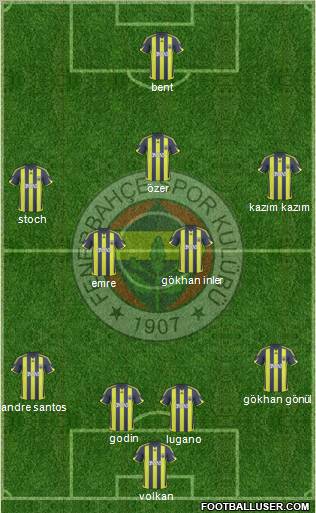 Fenerbahçe SK Formation 2010