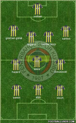 Fenerbahçe SK Formation 2010