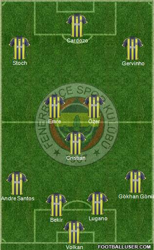 Fenerbahçe SK Formation 2010