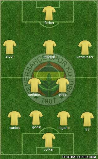 Fenerbahçe SK Formation 2010