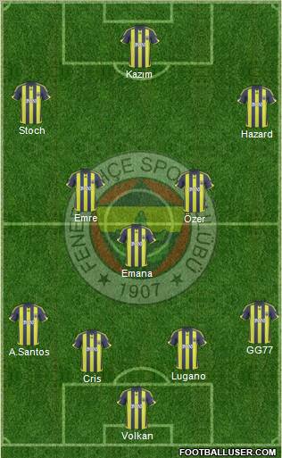 Fenerbahçe SK Formation 2010